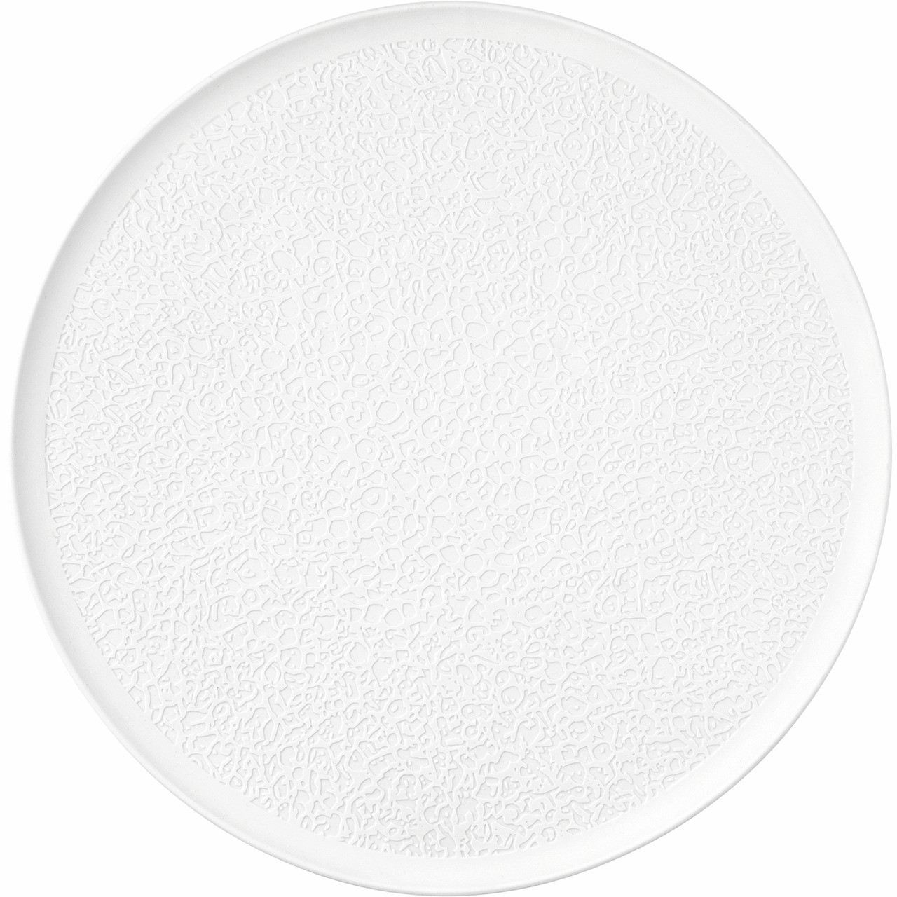 Nori, Platte Vollrelief ø 378 mm weiß Bisquit